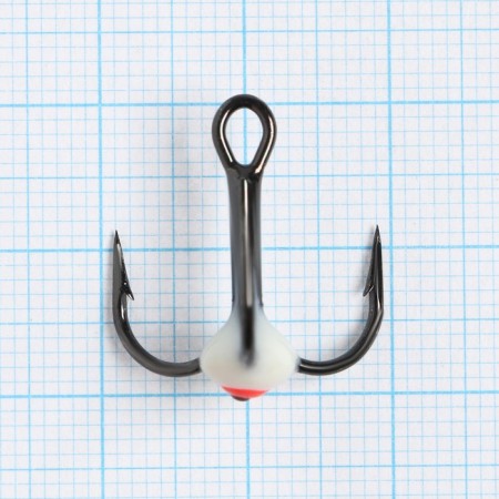 Triple hooks for Lucky John lure with colored drops, color 01, No. 04, 10 pcs.-1