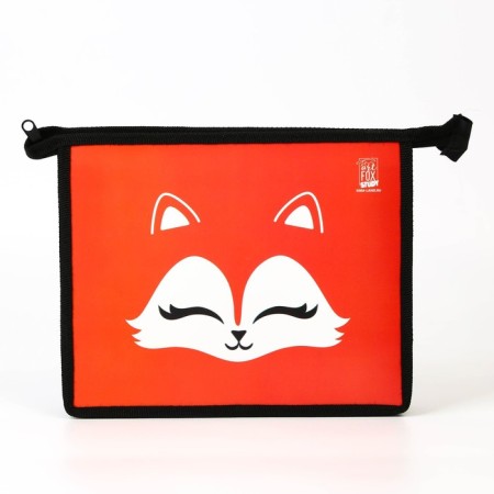 A5 notebook folder on a zipper on top plastic PM-A5-29 Virgin “September 1: Fox”-2