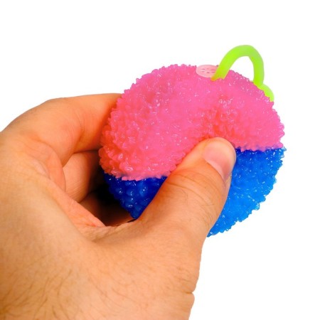 Light ball, 6 cm, with an elastic band, color mix-1