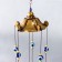 Wind Music Metal "Eagle owl on a branch" from the evil eye 5 bells 44x8x8 cm