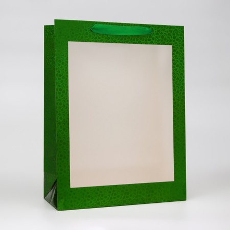 Packet Holography with a window, "green", l 40 x 30 x 13 cm