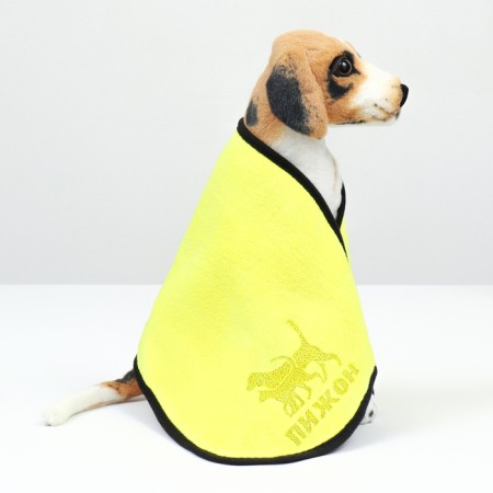 An animal towel is supervoting, medium, 30 x 60 cm, yellow-3