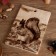 Board from the massif “Squirrel”, large, rectangular, 23 × 35 cm