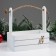 New Year. Kashpo wooden 25x15x30 cm "Deer", white