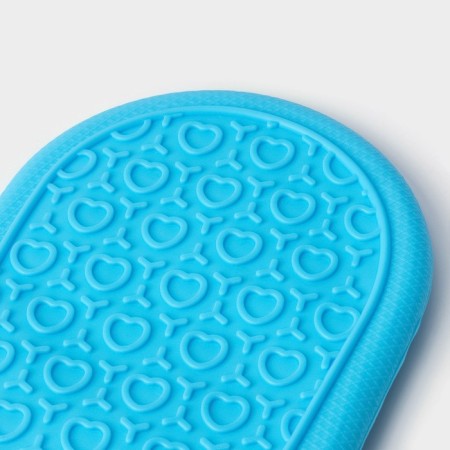Mittens for hot share "Profi", silicone, 22 × 19 cm, blue color-3