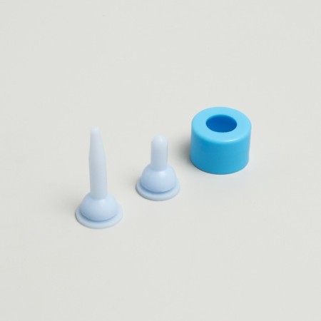 Set for feeding: a bottle of 30 ml, 2 nipples, funnel, brush, blue-6