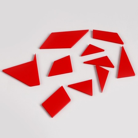 Metal puzzle "Can't you solve again?", With tangram-3