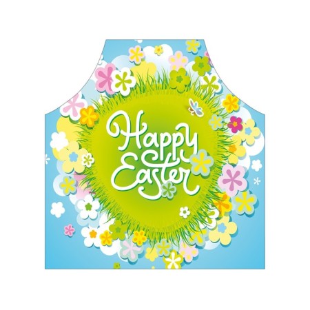 Apron of a kitchen with a photo print “Happy Easter!”, Adjustable, size OS-2