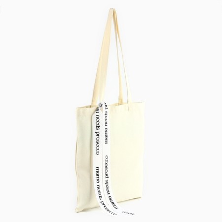 Shopper with Prosecco tape, 35x0.5x40 cm, beige color-2