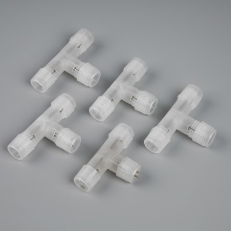 T-shaped Luazon Lighting Connector for a light cord 11 mm, 2-pin-3