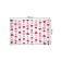 Decorative panel with photo printing "garland from hearts", horizontal, size 100x150 cm