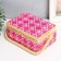 Casket for needlework "Geometry in colors" Pink 9.5x19.5x13 cm