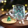 Glass mug with a lid "New Year brings happiness", 350 ml