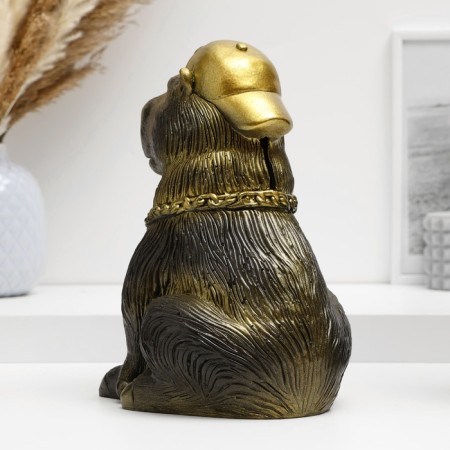 Pigger "Capybara in the cap" black with gold, 22cm-2