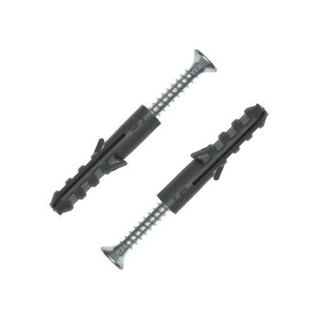 Dowel "Zubble", type "euro", with a screw of 4.5x50 mm, polypropylene, 8x40 mm, 10 pcs
