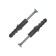 Dowel "Zubble", type "euro", with a screw of 4.5x50 mm, polypropylene, 8x40 mm, 10 pcs