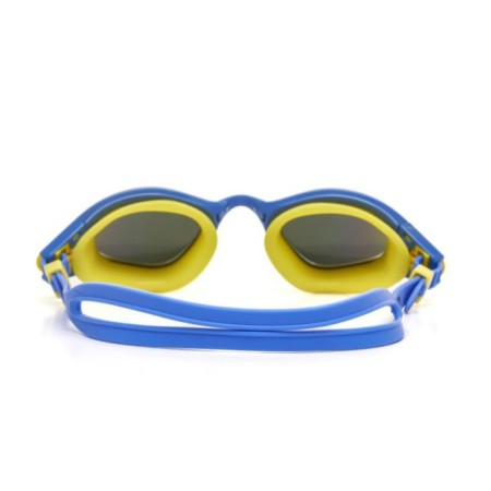 ATEMI N5300 swimming glasses, silicone, blue/yellow color-2