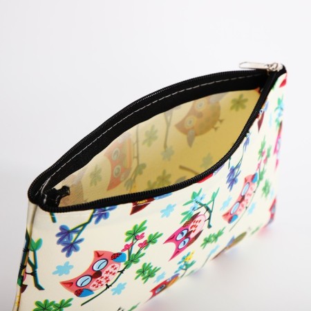 Cosmetic bag with lightning, beige color/multi -colored-2