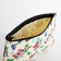 Cosmetic bag with lightning, beige color/multi -colored