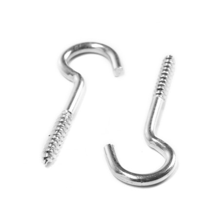 Boar-half-deck tundra, white zinc, 4x50 mm, 2 pcs-2