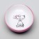 Keramic "cute kisa" saucer 200 ml 15.7 x 11.3 x 3.8 cm, pink