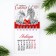 Calendar on spirals "Family Happiness", 7 x 7 cm