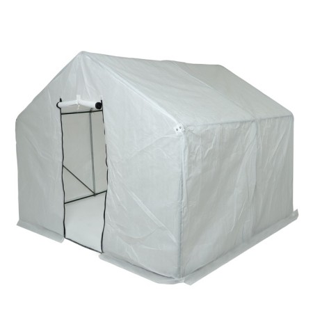 Greenhouse, 2.5 × 2.45 × 2.1 m, galvanized metal, profile d = 25 mm, spanbond cover 90 g/m², mix-1