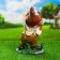 Garden figure "Dwarf with carrots", mix 19x38cm