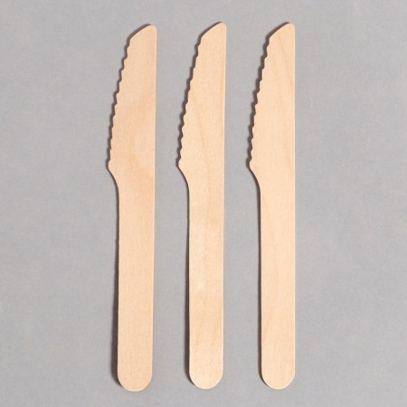 Wooden knives, 12 pcs