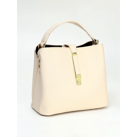 Bag Female Tout with zipper, milk color-3