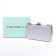 Female clutch, eco -leather, chrisbella silver, 19x5x12 cm