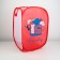 Basket basket "Big washing", folding, 32 × 32 × 52 cm, red color