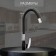 Zein Z6972 kitchen mixer, silicone spout, 40 mm cartridge, brass, black/chrome