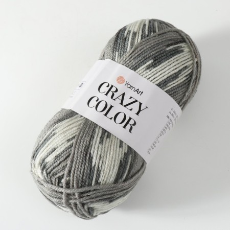 Yarn "Crazy Color" 25% wool, 75% acrylic 260m/100g (137 print)-1