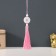 Textile suspension, plastic "Jade pendant" Pink 1x2.5x12.5 cm