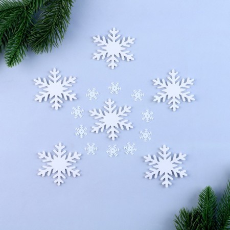 Decor "Snowflakes", white