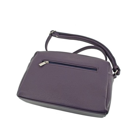 Female bag, artificial leather, purple 27x9x20 cm-2