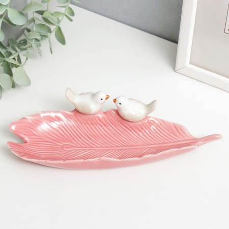 Souvenir ceramic stand "Birds on a long sheet" mix 5x20.5x7.5 cm-4