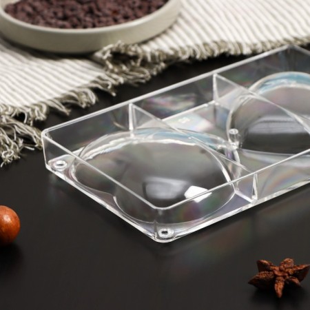 Konfinetta Chocolate Form "Love", 20 × 12 × 2.5 cm, 2 cells (10 × 9 × 1.5 cm)-2