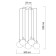 Chase "Chrys", size 80x150x80 cm, 35W 7xled IP 20