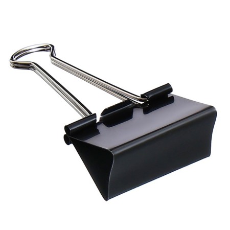 Paper clamps 51 mm, 12 pieces, black-1