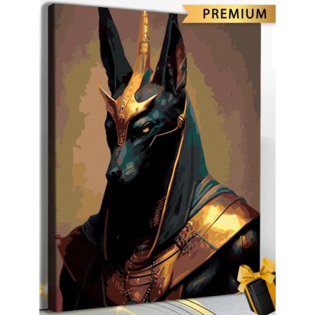 Picture on the numbers "Anubis" 40 × 50 cm