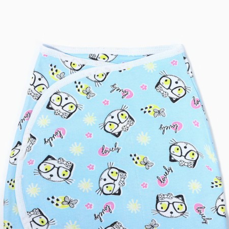 Velcro coconn, height 50-62 cm, culinary, blue color, print mix-2