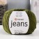 Yarn "Jeans" 55% cotton, 45% acrylic 160m/50g (82 khaki)
