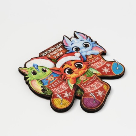 Key of plywood "Three Dragons"-5