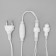 Garland "fringe" 3 × 0.9 m, IP44, UMS, white thread, 232 LED, glow of Multi, 220 V