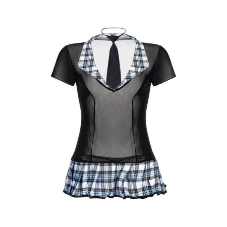 Candy Girl Micki Schoolgirl cost, black/blue color, OS size-7