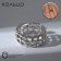 Ring "Grace" mesh, color silver, dimensionless