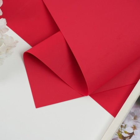 Foamiran matte 50x50 cm, 1 mm, red