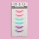 A set of interchangeable elastic bands to eyelashes, 6 pcs, multi -colored